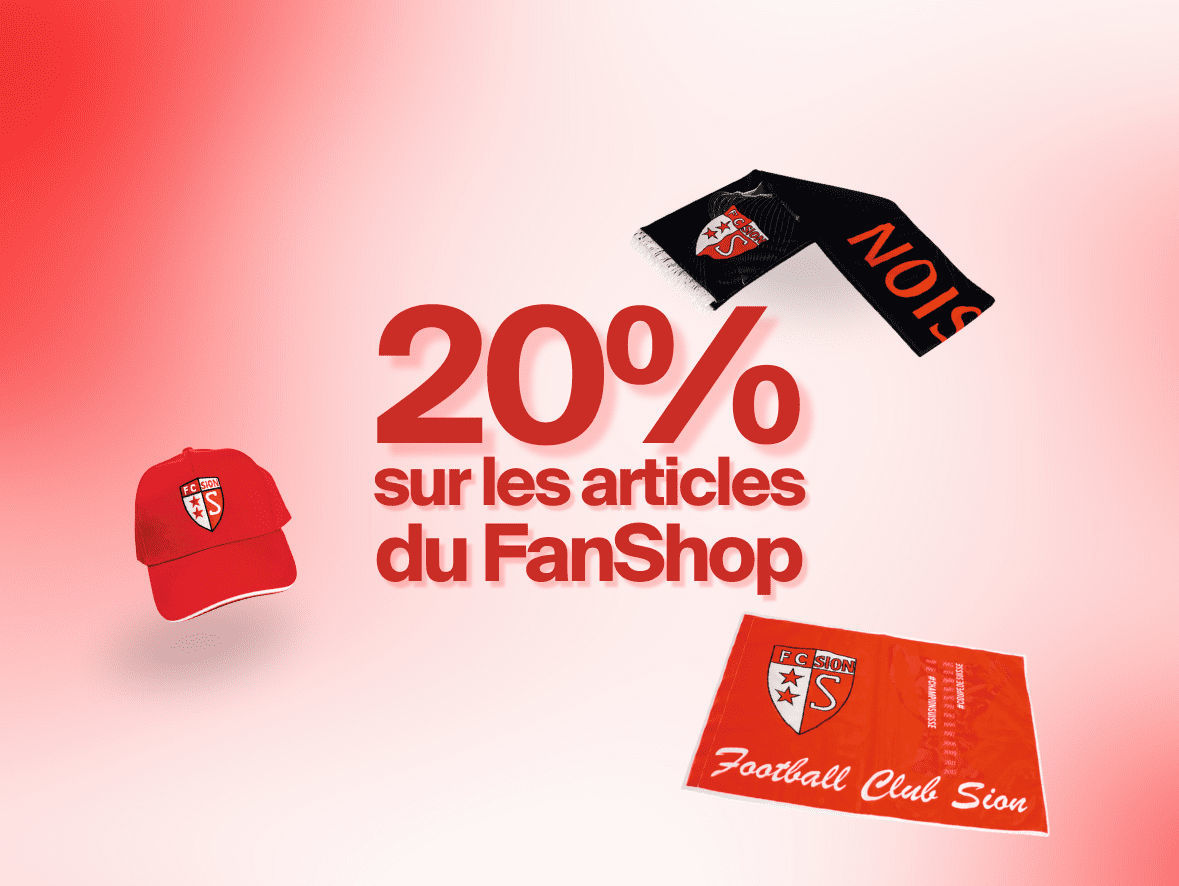 -20% sur les articles du Shop MyFCSion